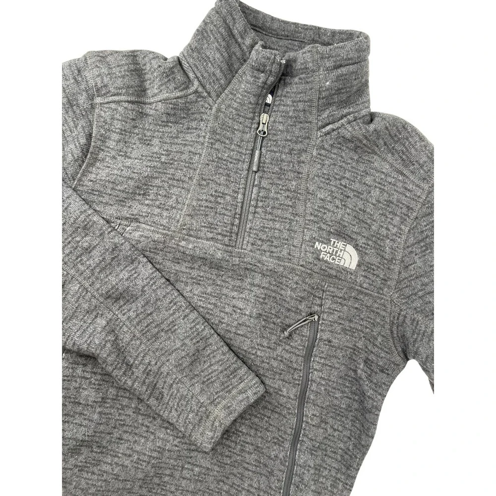 The North Face Mens Gordon Lyons 1/4 Zip‎ Sweater Fleece Pullover Grey Small